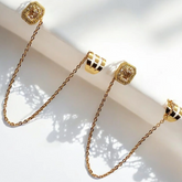 On Cuff Chain Earrings