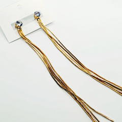 Elegant Gold Chain Earrings