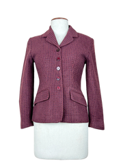UK Imported secondhand Women Bolero Coatt - Richarda brand, Maroon Acrylic, Premium Plus condition, for Womens - Online Thrift Store Lahore Pakistan