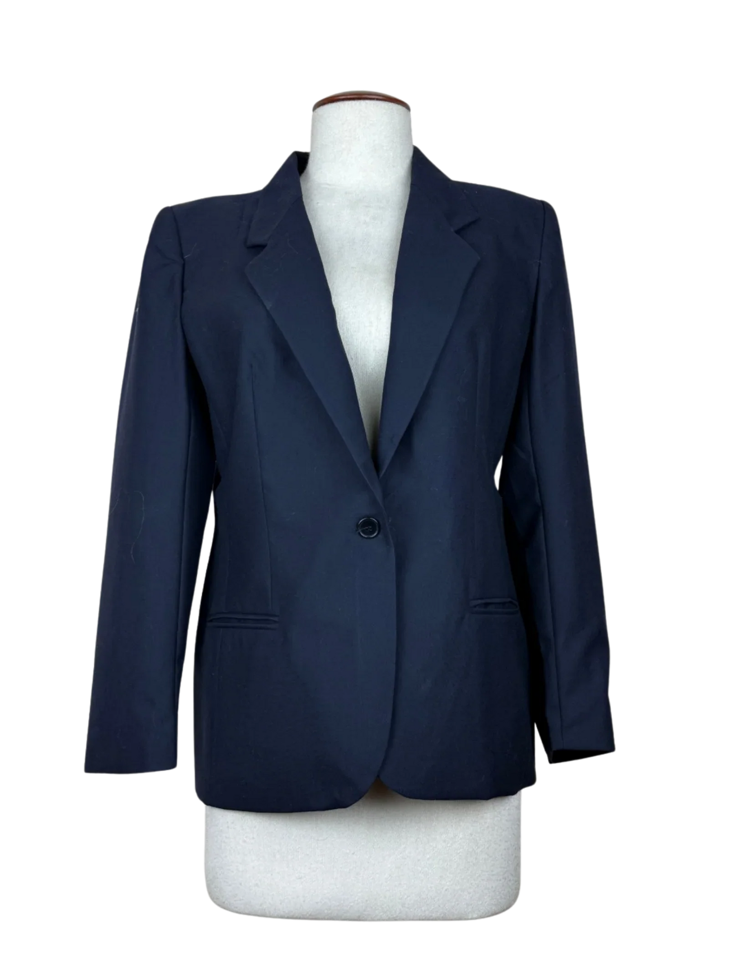 Shop Premium Women Bolero Coatt by St. Michael | Preloved Branded Clothes | Navy Viscose | Womens | OTS Thrift Store Karachi Pakistan