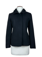 Premium Plus Condition Women Bolero Coatt | Preloved Principles | Black Wool | Thrift Shop for Womens Islamabad Pakistan | OTS