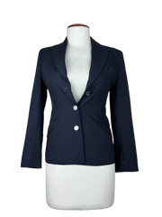 Preloved Premium Women Bolero Coatt by JULIEN MACDONALD, Blue Polyester + Wool for Womens - OTS Thrift Shop Lahore Pakistan