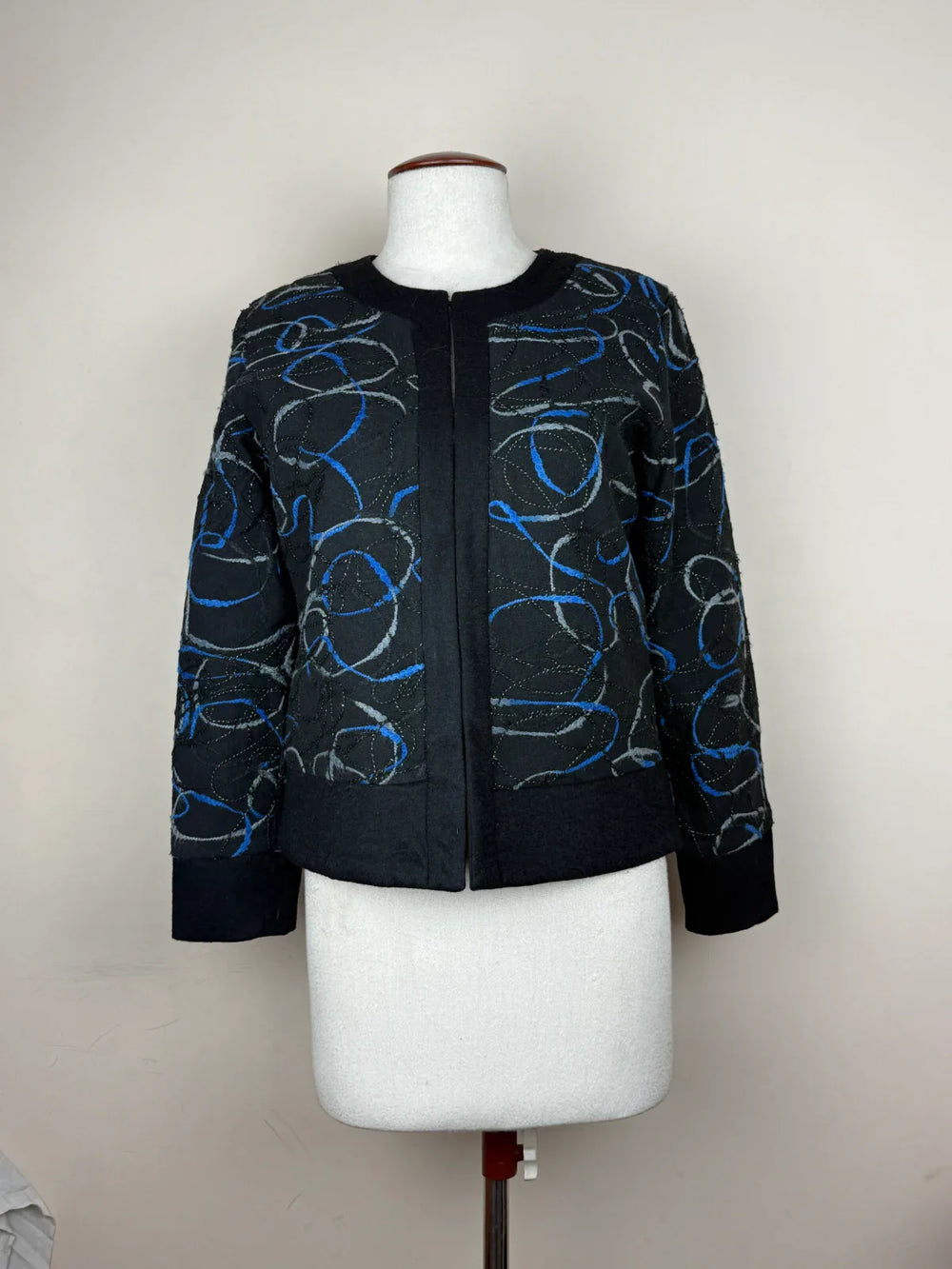 Women Bolero Coat | Shanis | Preloved Branded | Black Polyester | Premium | OTS Thrift Store Karachi Pakistan