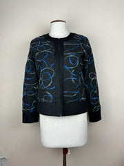 Women Bolero Coat | Shanis | Preloved Branded | Black Polyester | Premium | OTS Thrift Store Karachi Pakistan