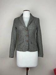 UK Imported secondhand Women Bolero Coat - H&M brand, Black Gold Polyester, Premium Plus condition, for Womens - Online Thrift Store Peshawar Pakistan