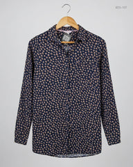 UK Imported secondhand Button Down Shirt - Joules brand, Navy Blue Polyester, Premium condition, for Womens - Online Thrift Store Lahore Pakistan