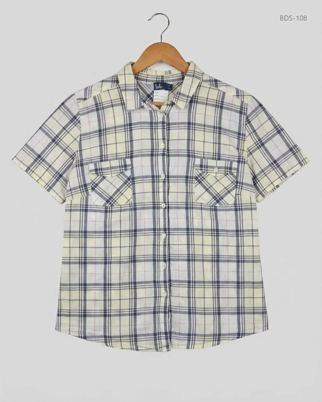 UK Imported secondhand Button Down Shirt - ISLE brand, OffWhite Cotton, Premium condition, for Womens - Online Thrift Store Islamabad Pakistan
