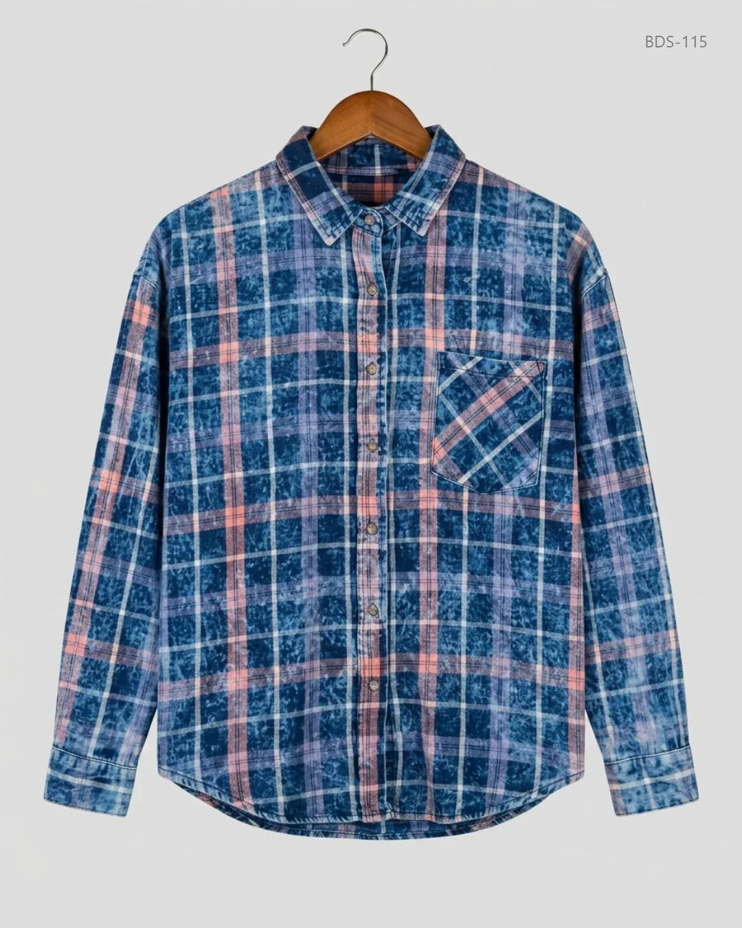 Button Down Shirt | DENIM Co | Preloved Branded | Blue Cotton | Premium | OTS Thrift Store Islamabad Pakistan