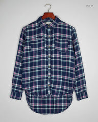 Preloved Premium Button Down Shirt by abercrombie & Fitch, Blue Cotton for Women - OTS Thrift Shop Karachi Pakistan
