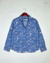 Premium Condition Button Down Shirt | Preloved H&M | Blue Cotton | Thrift Shop for Women Lahore Pakistan | OTS