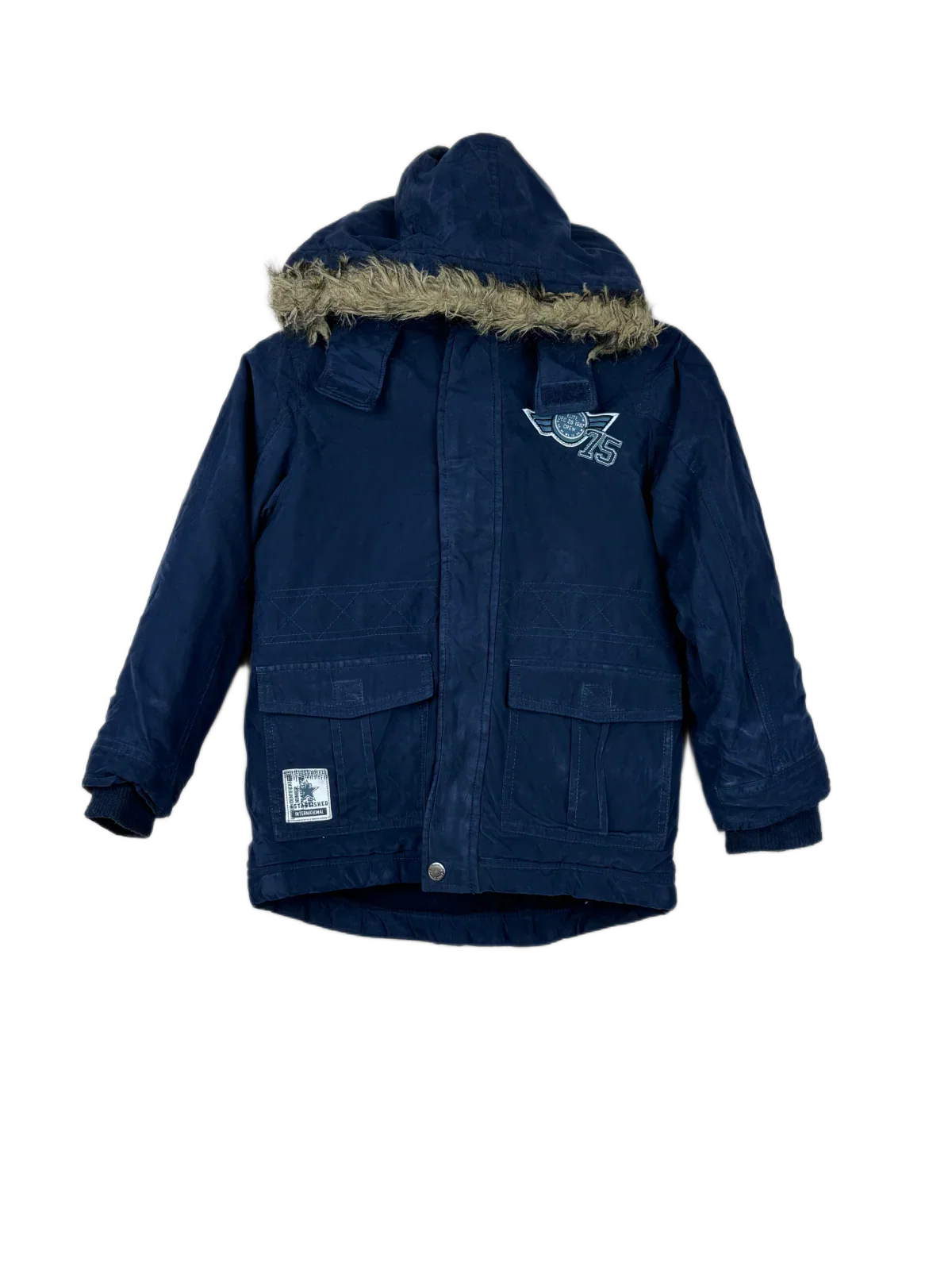 Preloved Premium Winter Boys Jackets by Topolino, Navy Polyester for Boys - OTS Thrift Shop Lahore Pakistan