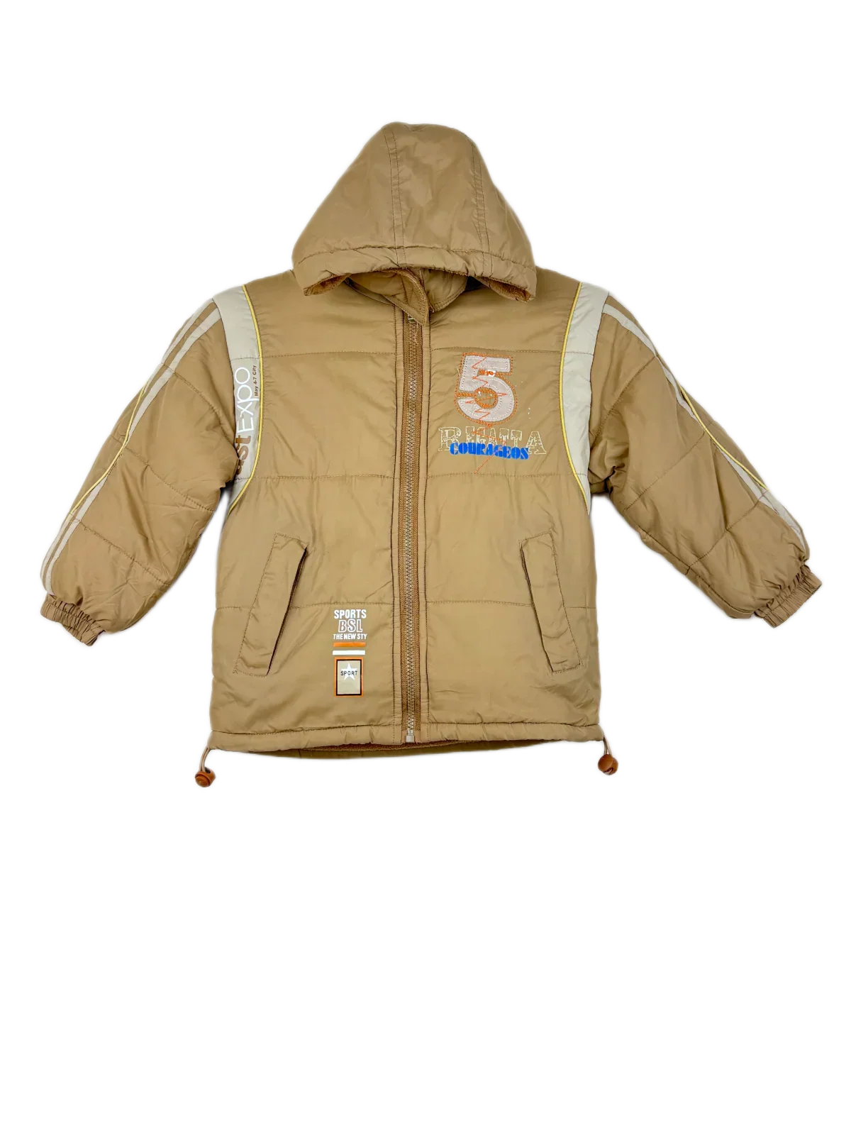 Winter Boys Jackets | S&R | Preloved Branded | Khaki Polyester | Premium Plus | OTS Thrift Store Peshawar Pakistan
