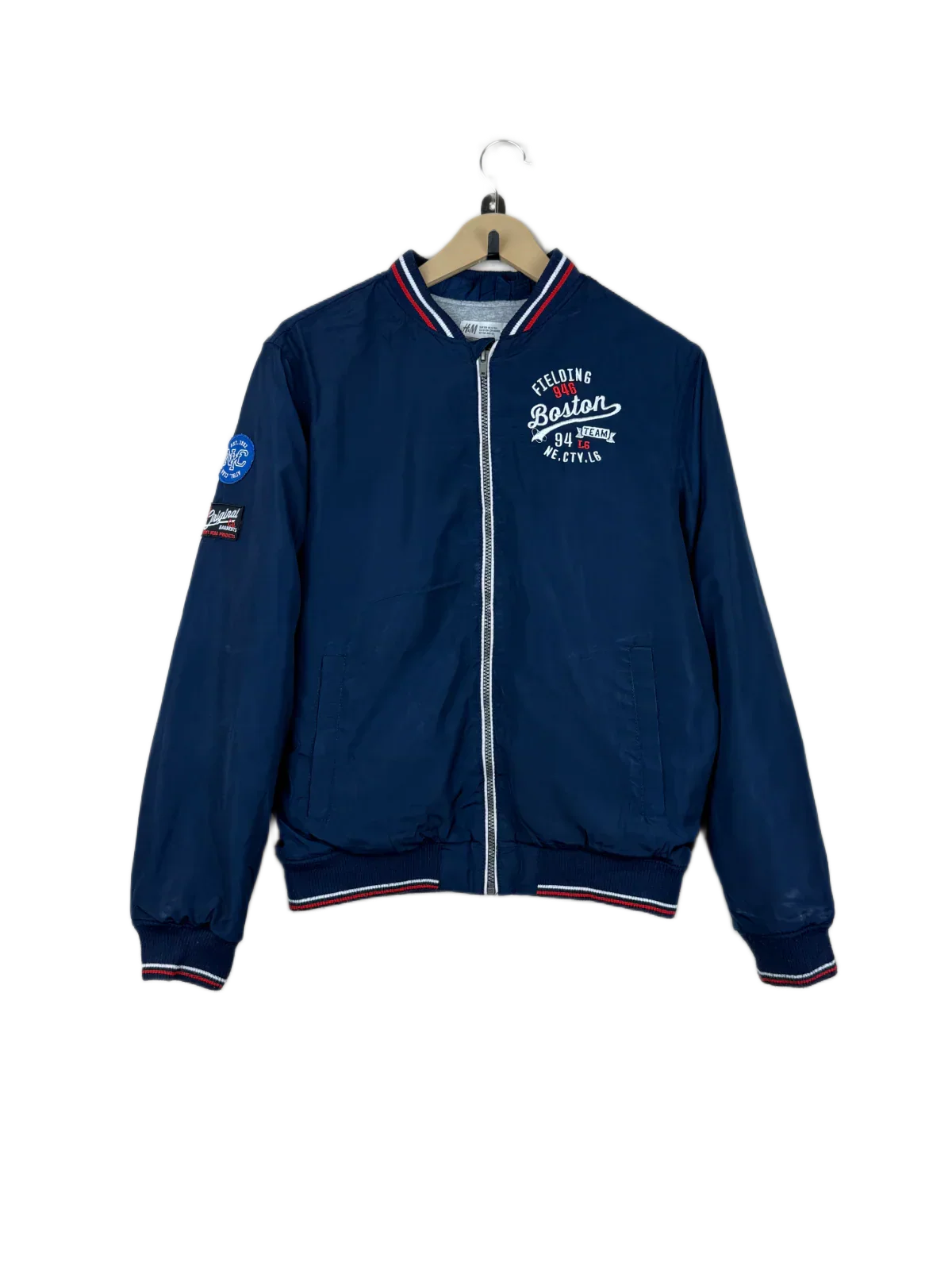 Secondhand Branded Winter Boys Jackets by H&M, Navy Polyester fabric, Premium condition, for Boys - Online Thrift Shop Karachi Pakistan