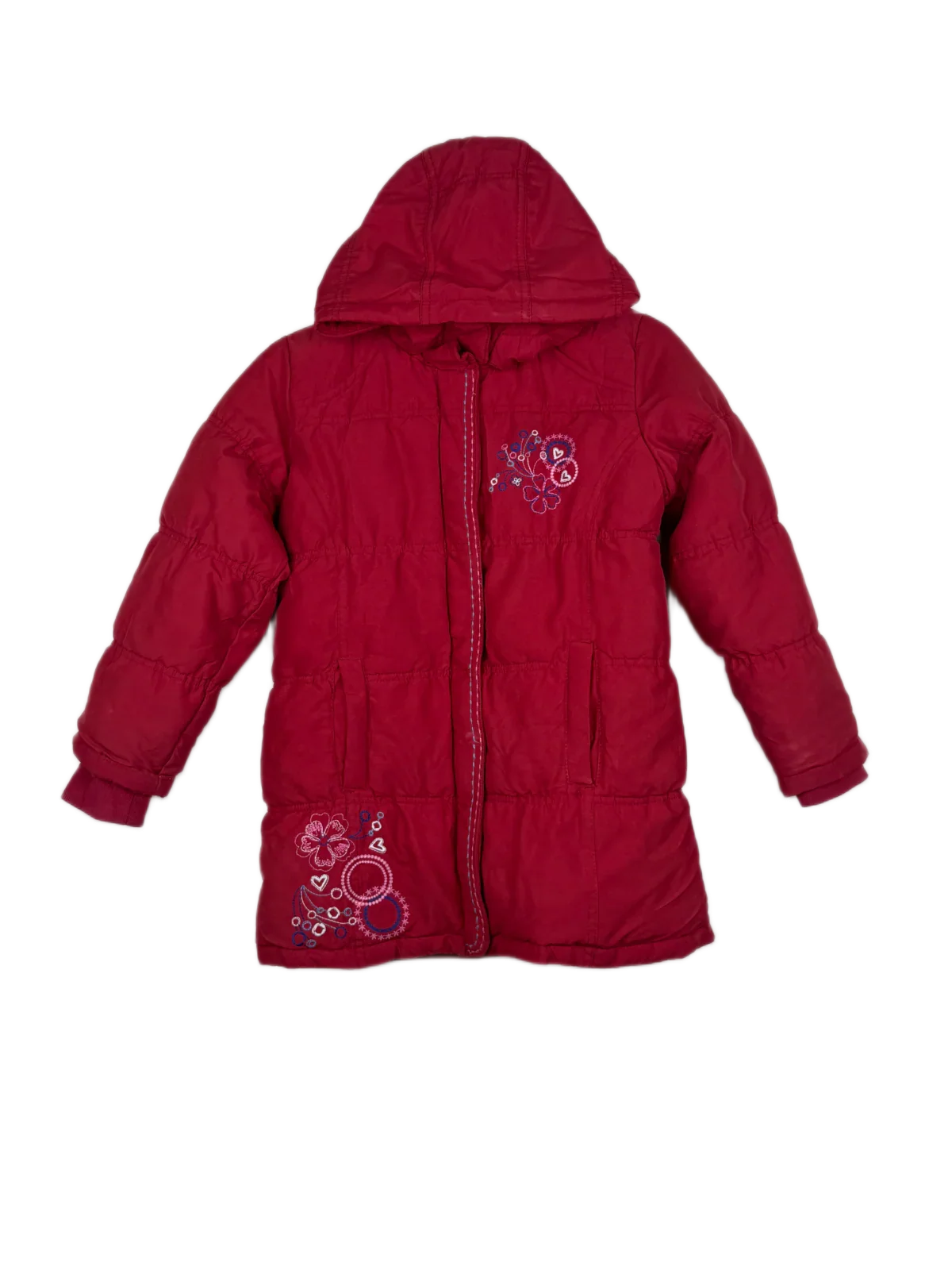 Secondhand Branded Girls Jackets by Debenhams, Maroon Polyester fabric, Premium condition, for Girls - Online Thrift Shop Lahore Pakistan