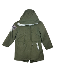 Shop Premium Girls Jackets by Zara | Preloved Branded Clothes | Olive Polyester | Girls | OTS Thrift Store Peshawar Pakistan