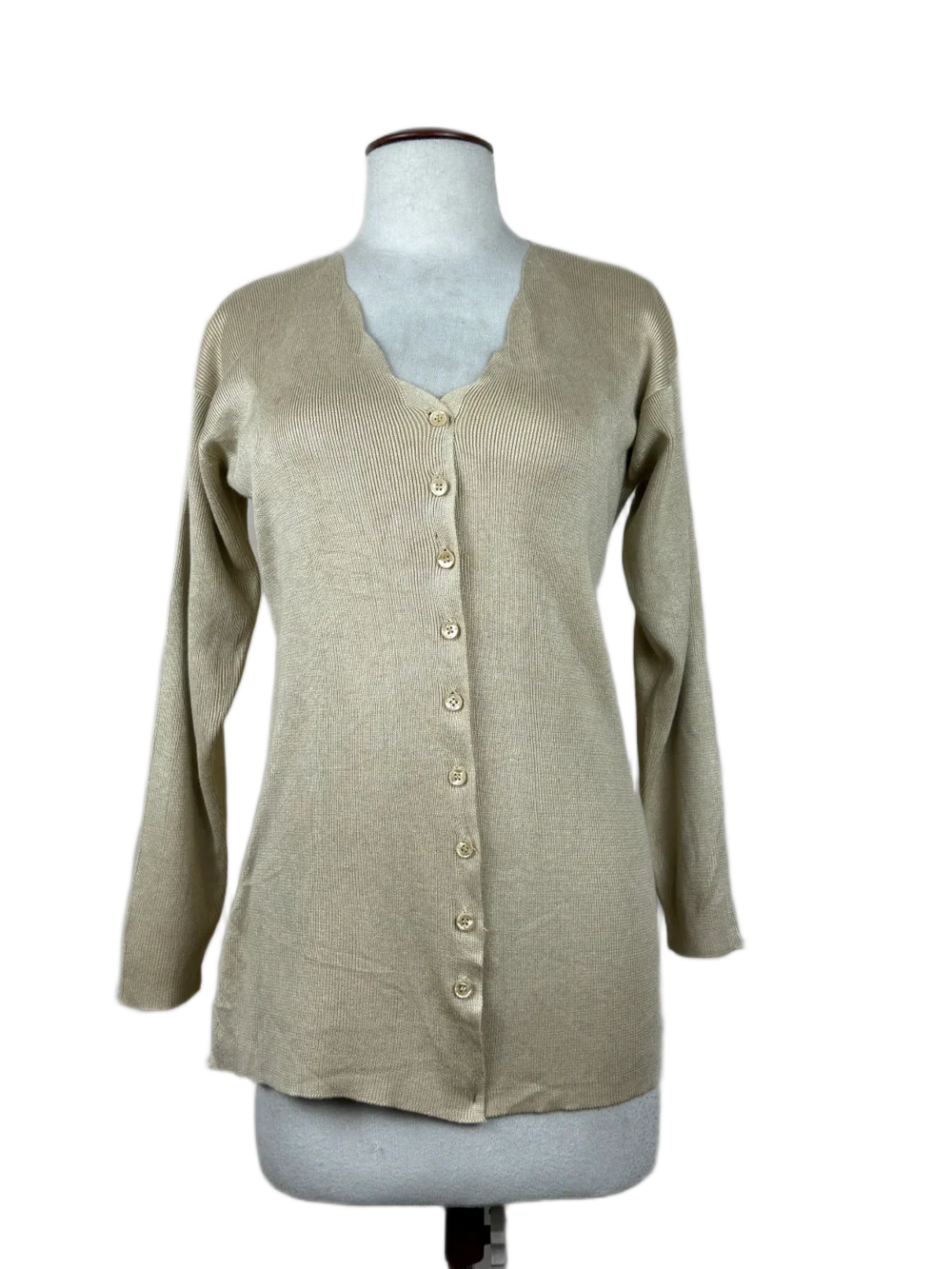 Shop Premium Winter Long Cardigans by Unknown | Preloved Branded Clothes | Mustered Cotton | Women | OTS Thrift Store Peshawar Pakistan