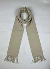 Shop Premium Plus by Preloved Branded Clothes | Beige Acrylic Muffler & Scarf | Unisex | OTS Thrift Store Islamabad Pakistan