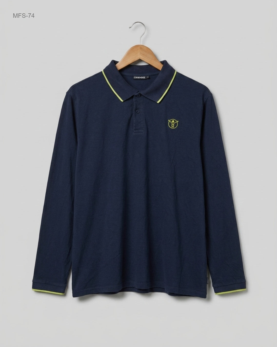 UK Imported secondhand Men's Full Sleeves T-Shirt - CHIEMSEE brand, Blue Cotton, Excellent condition, for Men - Online Thrift Store Islamabad Pakistan