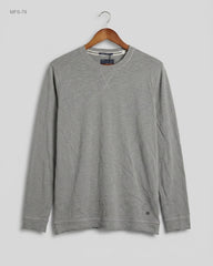 Preloved Excellent Men's Full Sleeves T-Shirt by ESPRIT, Grey Cotton for Men - OTS Thrift Shop Peshawar Pakistan