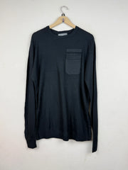 Preloved Excellent Men's Jumpers & Sweaters by Primark, Black Cotton for Men - OTS Thrift Shop Islamabad Pakistan