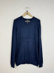 Shop Excellent Men's Jumpers & Sweaters by Zara | Preloved Branded Clothes | Blue Viscose | Men | OTS Thrift Store Islamabad Pakistan