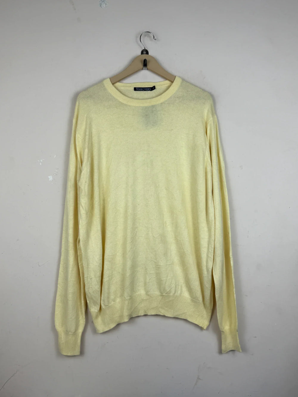 Shop Premium Men's Jumpers & Sweaters by Woolovers | Preloved Branded Clothes | LightYellow Cotton | Men | OTS Thrift Store Peshawar Pakistan