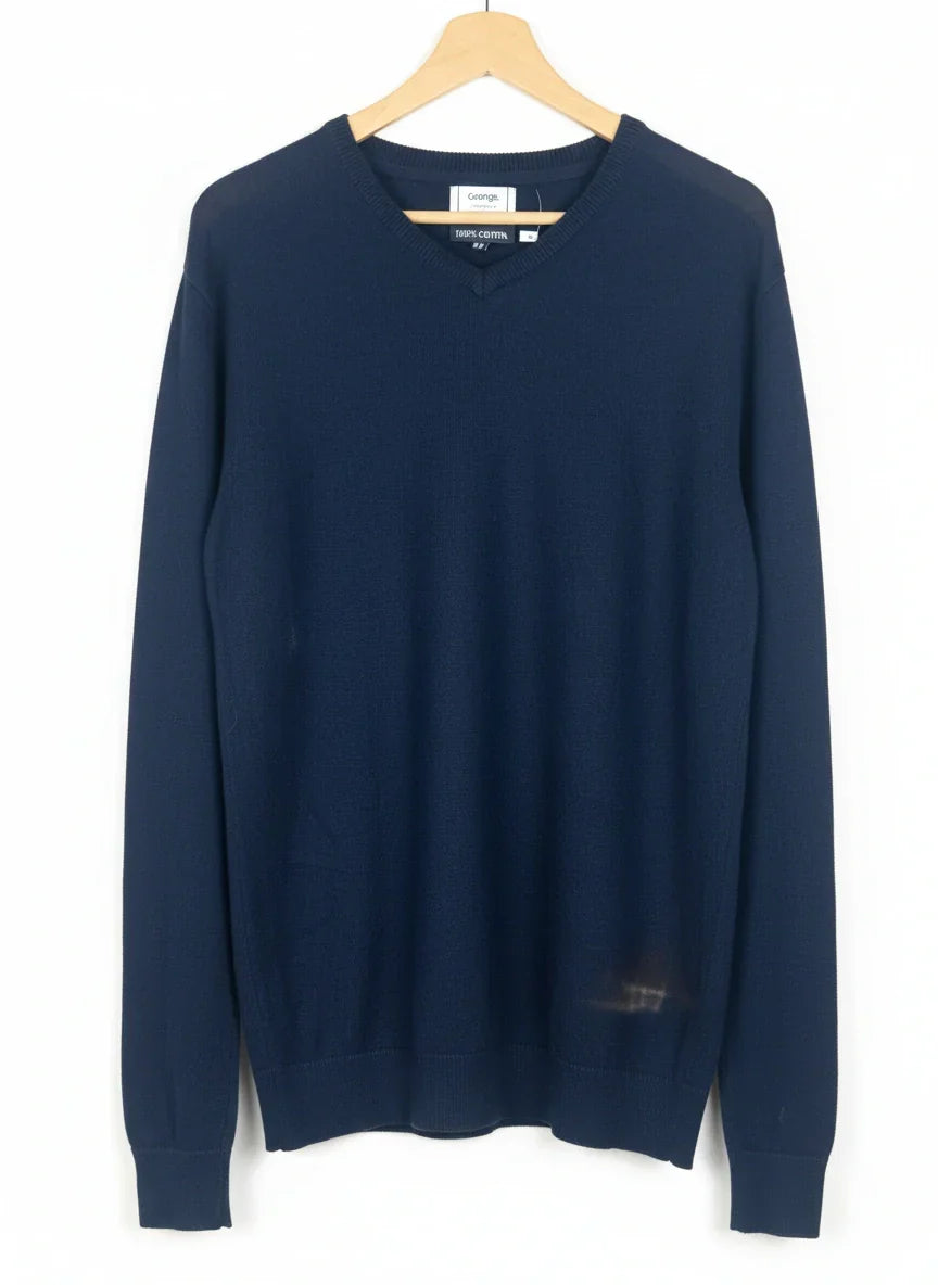 Premium Condition Men's Jumpers & Sweaters | Preloved George | DarkBlue Cotton | Thrift Shop for Men Sweaters Lahore Pakistan | OTS