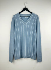 UK Imported secondhand Men's Jumpers & Sweaters - Mango brand, Gray Cotton, Premium condition, for Men Sweaters - Online Thrift Store Lahore Pakistan