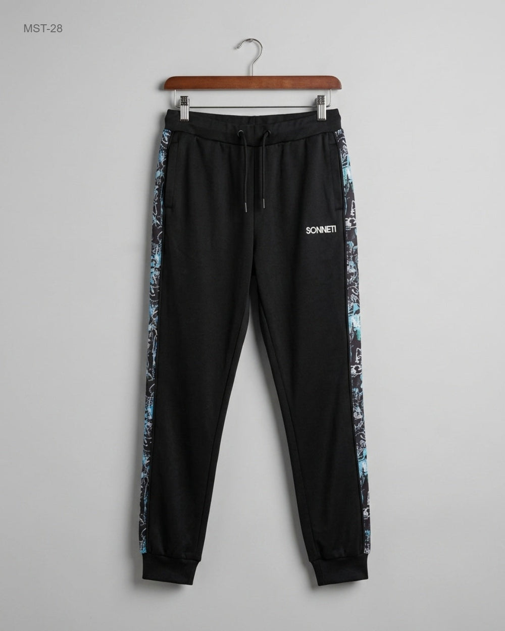 Premium Condition Men Sports Trousers | Preloved SONNETI | Black Polyester | Thrift Shop for MENS Karachi Pakistan | OTS