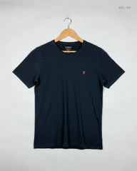 UK Imported secondhand Mens Tshirts - Farah brand, Black Cotton, Premium condition, for Men - Online Thrift Store Peshawar Pakistan