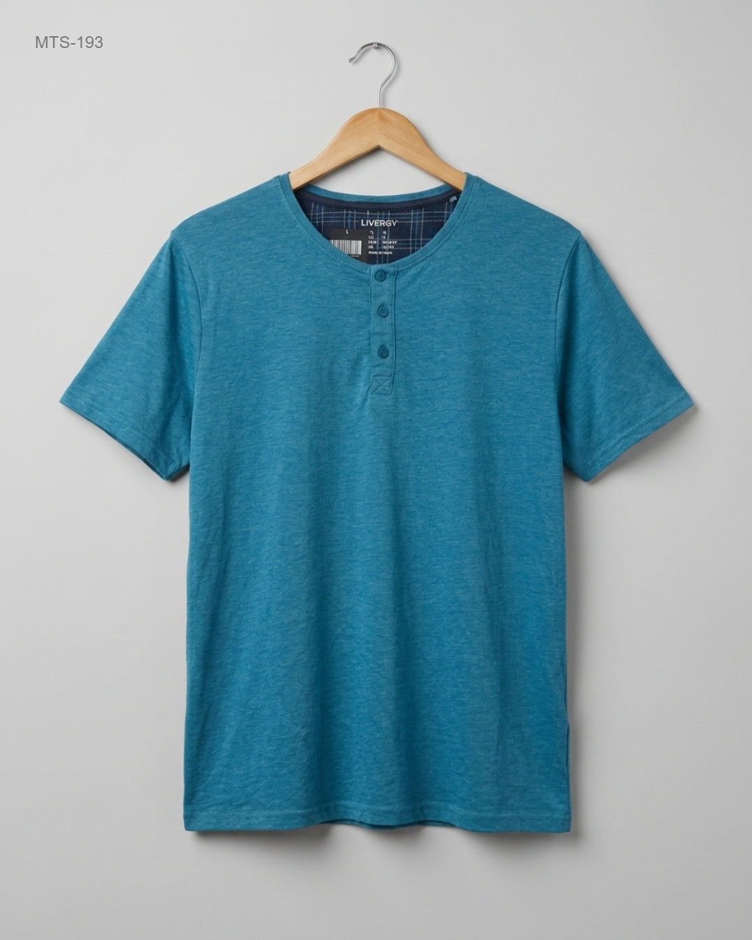 Shop Excellent Mens Tshirts by LIVERGY | Preloved Branded Clothes | Teal Cotton | Mens | OTS Thrift Store Islamabad Pakistan
