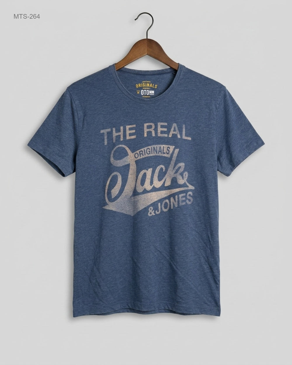 UK Imported secondhand Mens Tshirts - JACK & JONES brand, Blue Cotton, Excellent condition, for Mens - Online Thrift Store Karachi Pakistan