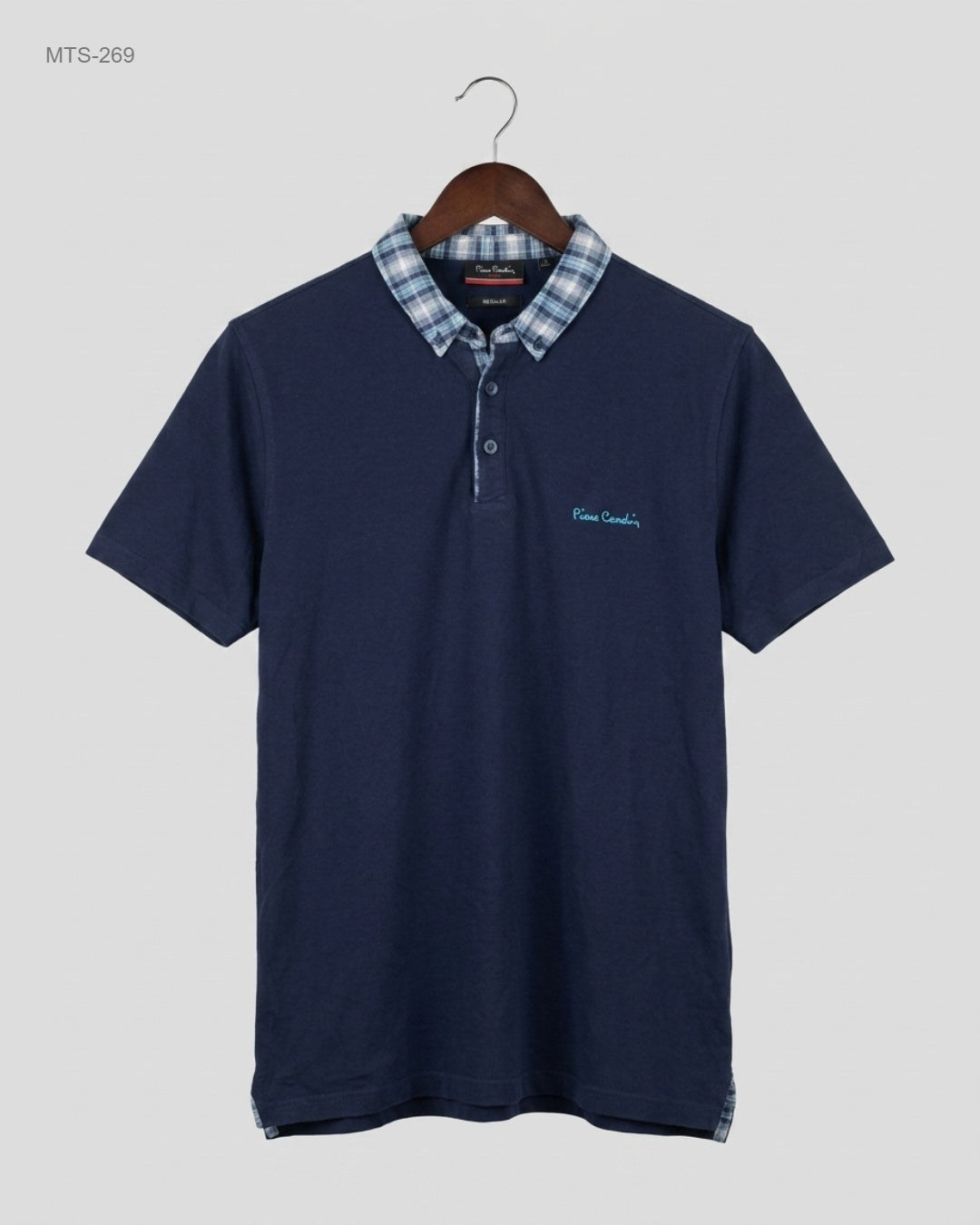 Secondhand Branded Mens Tshirts by PIEUE CANDIR, Blue Cotton fabric, Premium condition, for Mens - Online Thrift Shop Lahore Pakistan