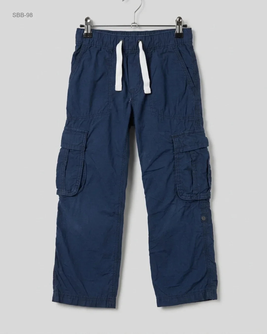 Secondhand Branded Boys Summer Bottoms by H&M, Blue Cotton fabric, Premium condition, for Boys - Online Thrift Shop Peshawar Pakistan
