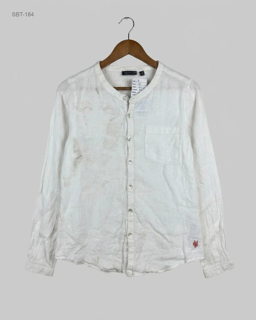 Shop Excellent Boys Summer Tops by Marc o polo | Preloved Branded Clothes | White Cotton | Boys | OTS Thrift Store Peshawar Pakistan