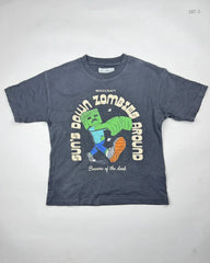 UK Imported secondhand Boys Summer Tops - Zara brand, Gray Cotton, Premium condition, for Boys - Online Thrift Store Karachi Pakistan