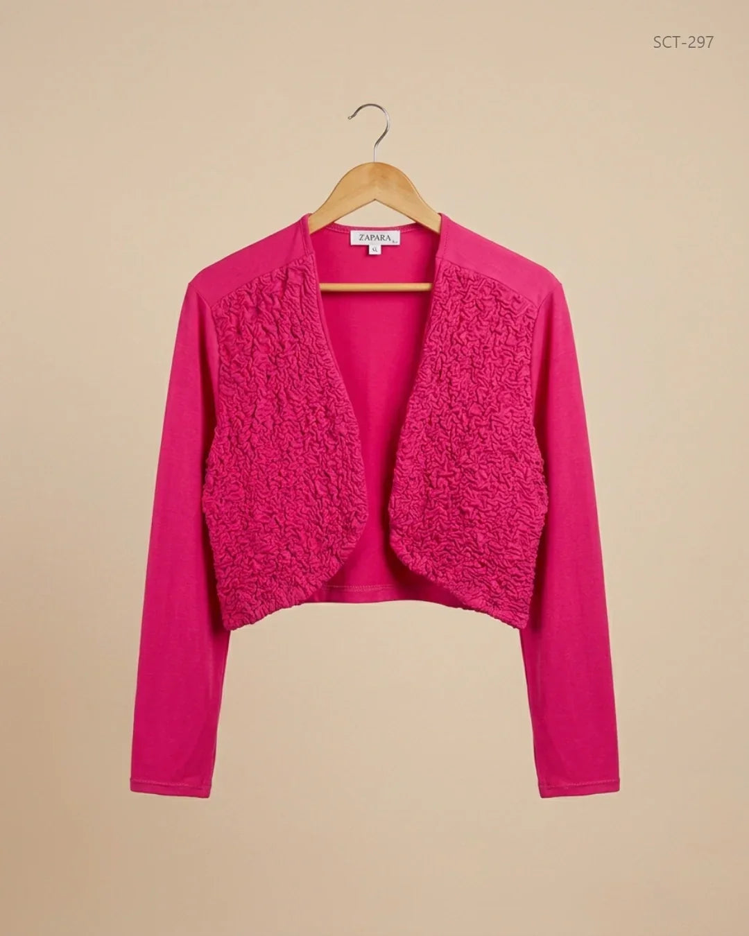 Secondhand Branded Summer Crop Tops by ZAPARA, Pink Viscose fabric, Premium condition, for Womens - Online Thrift Shop Karachi Pakistan