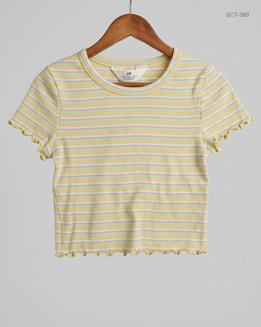 Preloved Premium Summer Crop Tops by H&M, Multi Cotton for Womens - OTS Thrift Shop Islamabad Pakistan