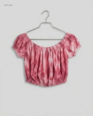 Summer Crop Tops | Primark | Preloved Branded | Pink Polyester | Premium | OTS Thrift Store Karachi Pakistan