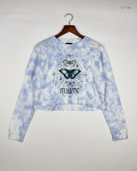 UK Imported secondhand Summer Crop Tops - BRAVE SOUL brand, SkyBlue Cotton, Premium condition, for Womens - Online Thrift Store Lahore Pakistan