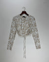 Premium Condition Summer Crop Tops | Preloved Shein | Brown & White Cotton | Thrift Shop for Womens Peshawar Pakistan | OTS