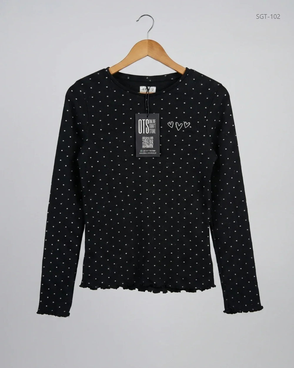 Shop Premium Girls Summer Tops by F&F | Preloved Branded Clothes | Black Cotton | Girls | OTS Thrift Store Islamabad Pakistan