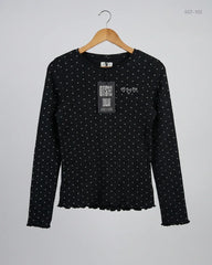 Shop Premium Girls Summer Tops by F&F | Preloved Branded Clothes | Black Cotton | Girls | OTS Thrift Store Islamabad Pakistan
