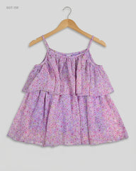 Preloved Premium Girls Summer Tops by DOPO DOPO, Purple Polyester for Girls - OTS Thrift Shop Lahore Pakistan