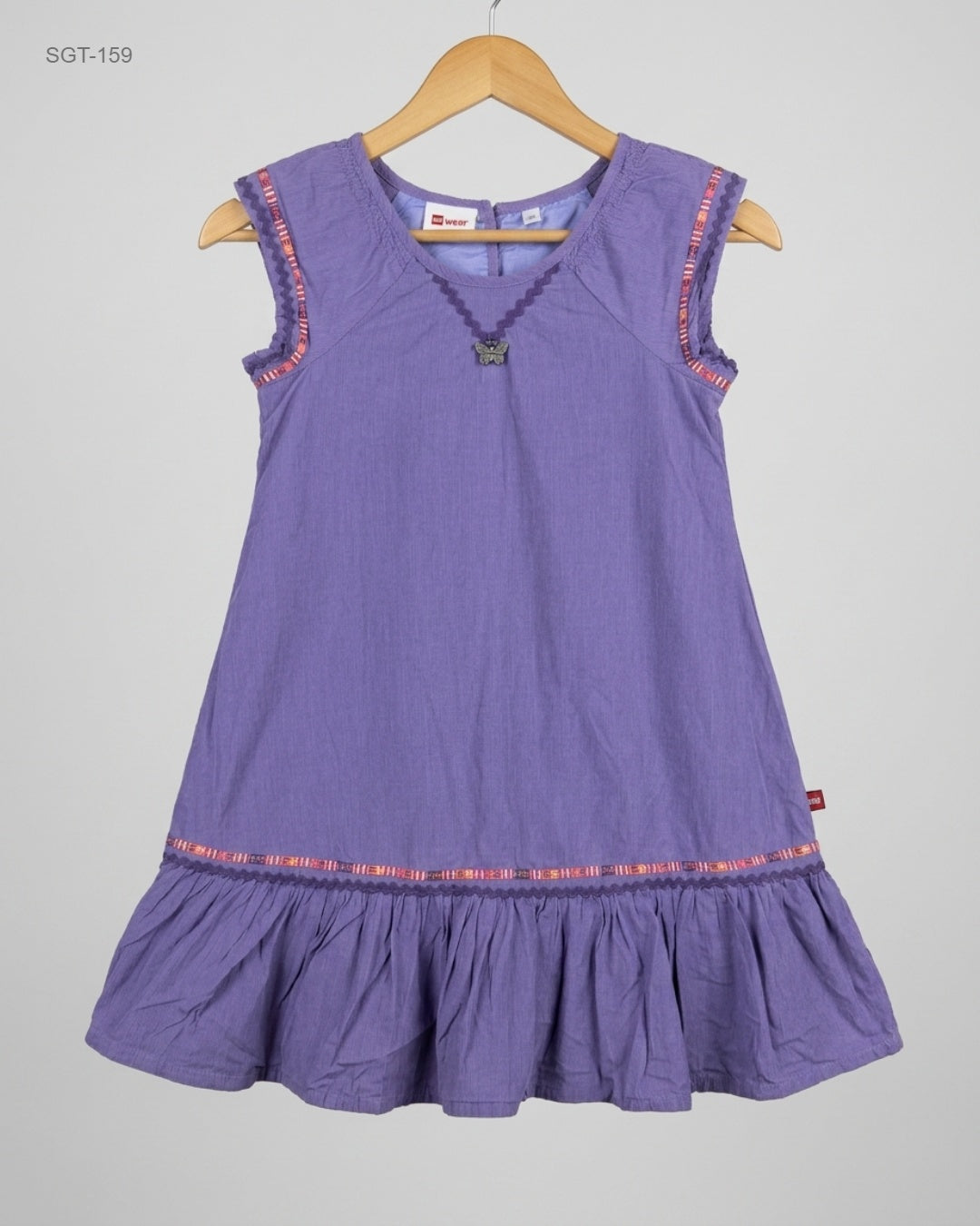 Preloved Premium Girls Summer Tops by WEAR, Purple Cotton for Girls - OTS Thrift Shop Karachi Pakistan