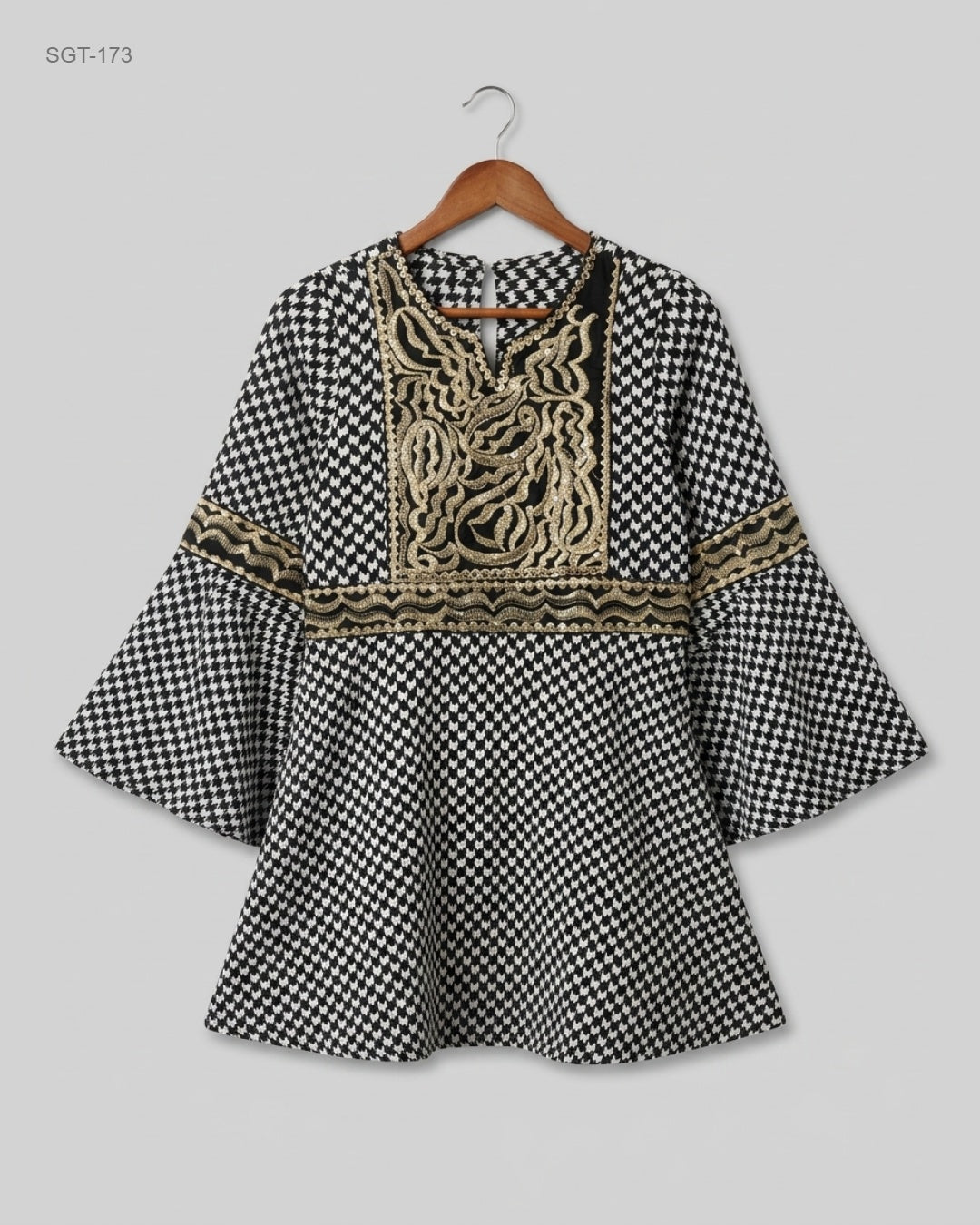 Girls Summer Tops | CUT LABEL | Preloved Branded | Black & White Polyester | Premium | OTS Thrift Store Peshawar Pakistan
