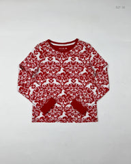Shop Premium Girls Summer Tops by Marks & Spencer | Preloved Branded Clothes | Red Cotton | Girls | OTS Thrift Store Islamabad Pakistan