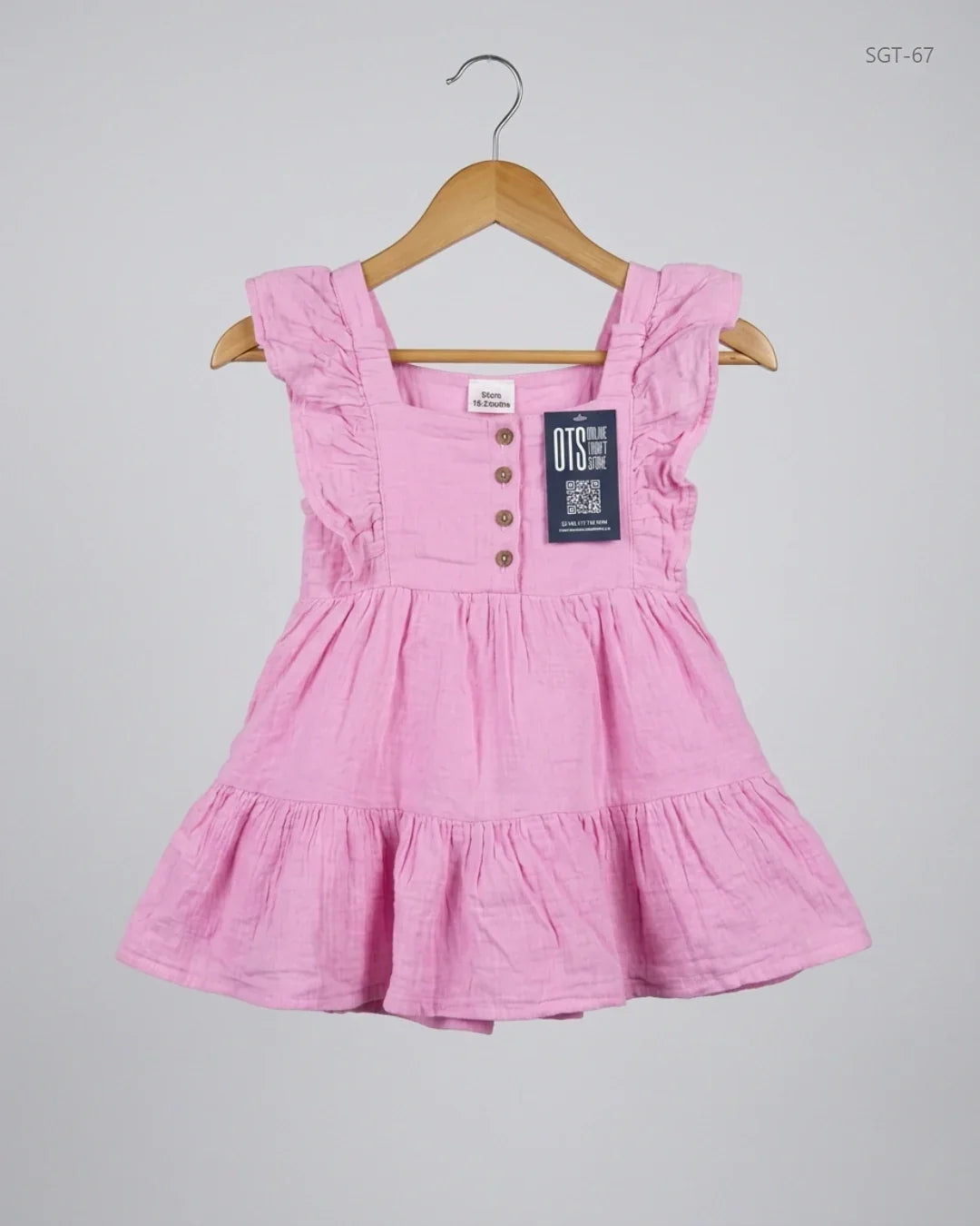 Secondhand Branded Girls Summer Tops by SO CUTE, Pink Cotton fabric, Premium condition, for Girls - Online Thrift Shop Lahore Pakistan