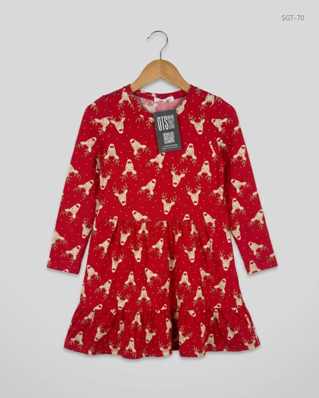 Shop Premium Girls Summer Tops by Primark | Preloved Branded Clothes | Red Polyester | Girls | OTS Thrift Store Peshawar Pakistan
