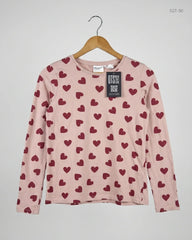 Secondhand Branded Girls Summer Tops by H&M, Pink Cotton fabric, Premium condition, for Girls - Online Thrift Shop Islamabad Pakistan